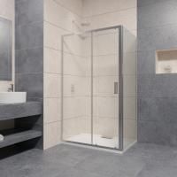 Душевой уголок RGW Passage PA-76 (1215-1245)х1200х1950 профиль хром, стекло прозрачное