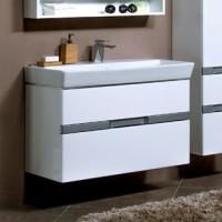 Тумба с раковиной Aquanet Виго 100 белая