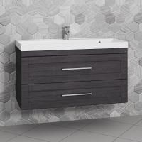 Тумба с раковиной СанТа Венера 100 подвесная, дуб шале графит