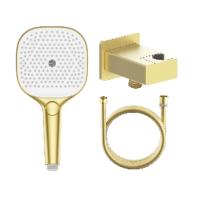 Лейка для душа с держателем и шлангом Raglo R476.40.03, золотой сатин