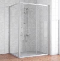 Душевой уголок Vegas Glass ZP+ZPV 130*100 07 02 профиль матовый хром, стекло шиншилла