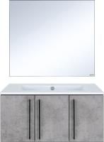 Мебель для ванной Brevita Rock 90 бетон светло-серый