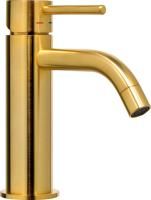 Смеситель для раковины Paffoni Light LIG071HGSP золото медовое