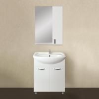 Мебель для ванной 1MarKa Вита 65Н с 2 дверцами, белый глянец