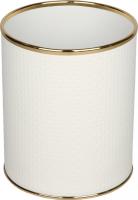Мусорное ведро Geralis M-PWG-S белое, золото, 7,5 л