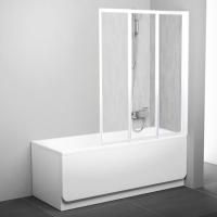Шторка на ванну Ravak VS3 115 Rain, профиль белый