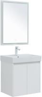 Мебель для ванной Aquanet Nova Lite 60 белый глянец, с дверками