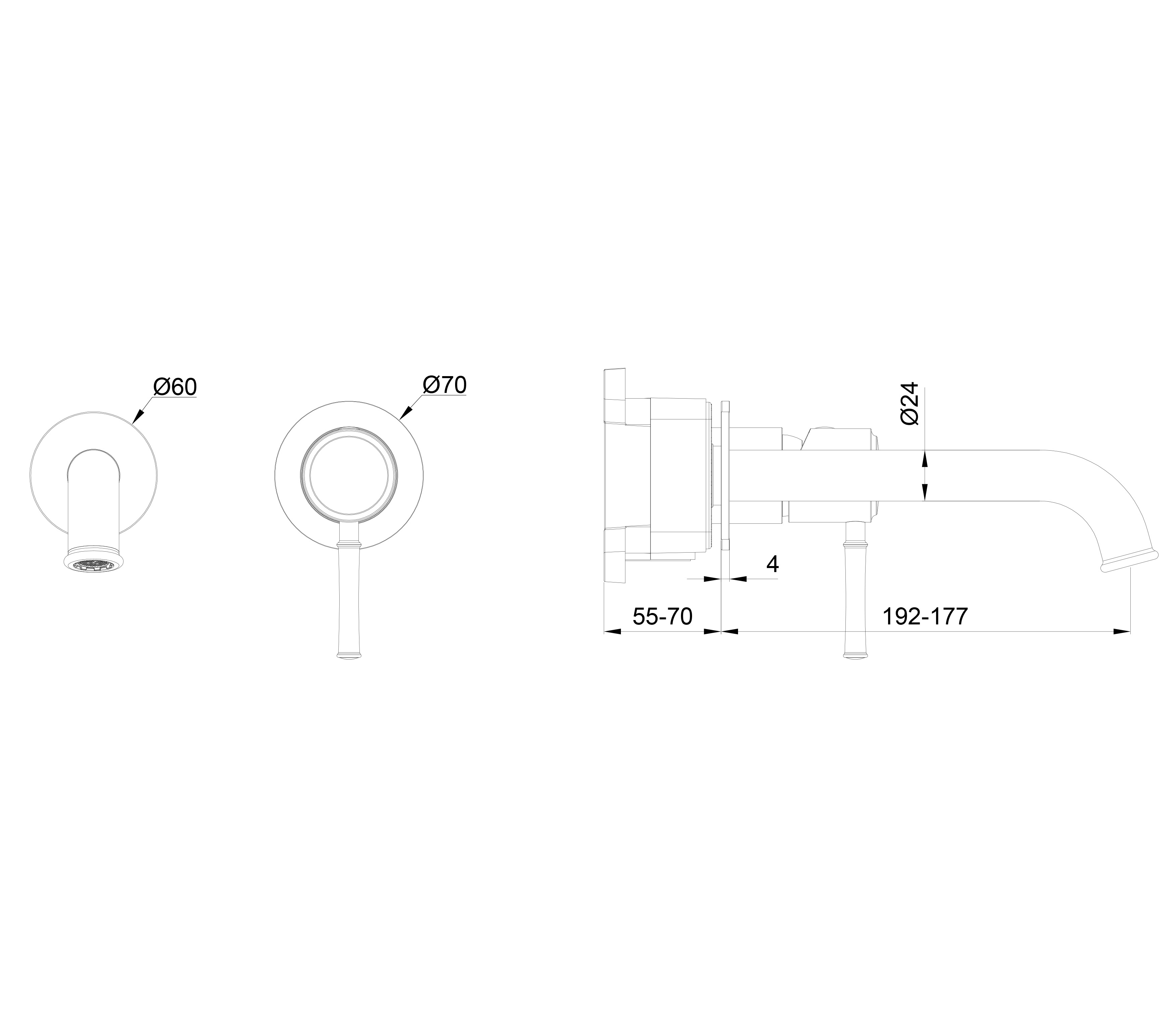 Смеситель для раковины Wonzon & Woghand Tor WW-88869073-RG