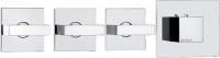 Смеситель с термостатом для ванны Bossini Rectangular 3 Outlets LP Z033205, хром