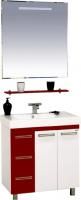 Мебель для ванной Misty Моника 75 бело-красная эмаль