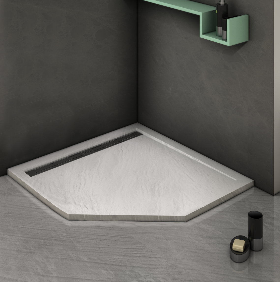 Поддон для душа Weltwasser TRP 90 Stone-WT белый