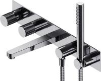 Смеситель для ванны Omnires Contour CT8037/1CR с внутренней частью, хром