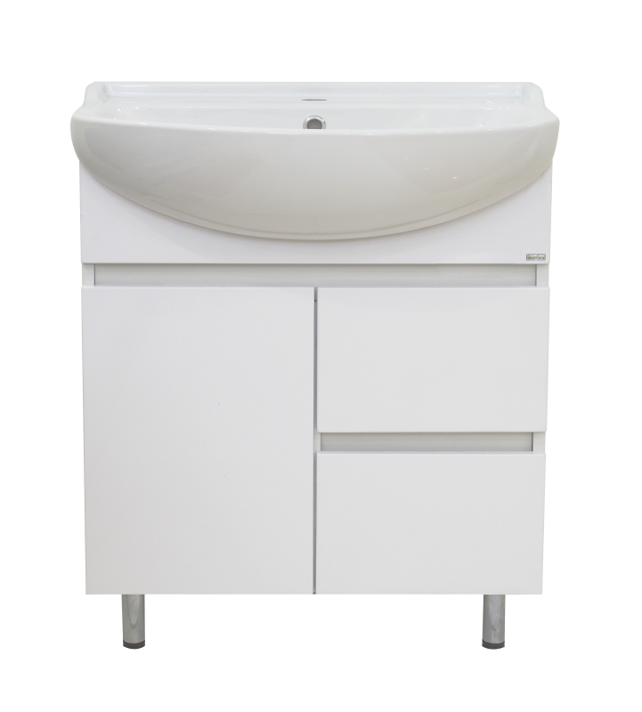 Тумба с раковиной Misty Амур 70 с 2 ящиками