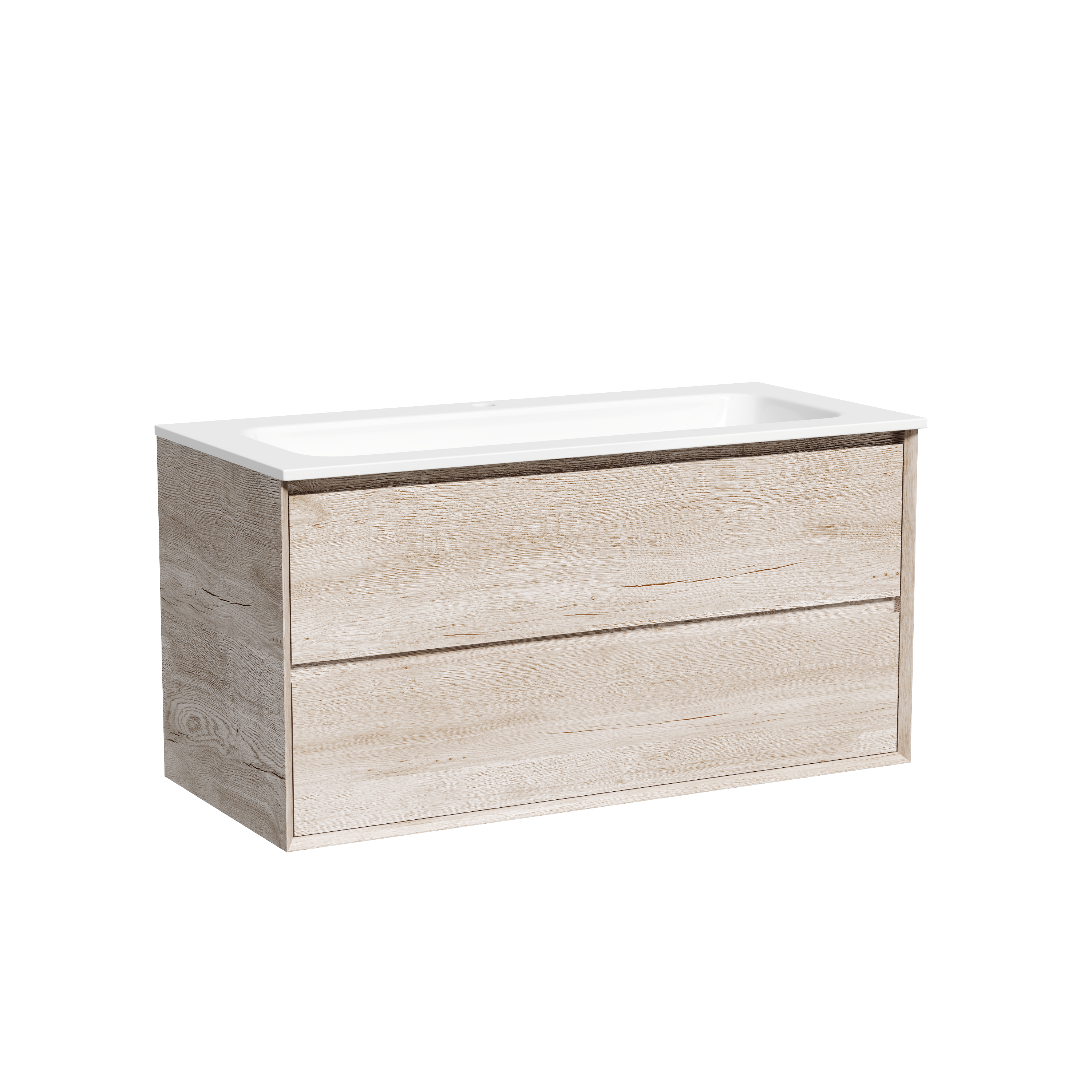 Тумба с раковиной Sancos Marmi 2.0 100 дуб галифакс натуральный, MR2.0100EG