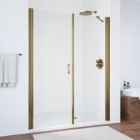 Душевая дверь в нишу Vegas Glass EP-F-2 180 05 01 L профиль бронза, стекло прозрачное