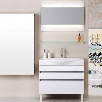 Мебель для ванной Aqwella 5 stars Бергамо 80 напольная, белая