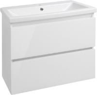 Тумба под раковину Style Line Даймонд 70 Люкс Plus подвесная, белая