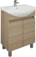 Тумба с раковиной Owl 1975 Eland 55 напольная, дуб сонома