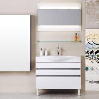 Мебель для ванной Aqwella 5 stars Бергамо 100 напольная, белая