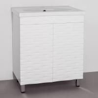 Тумба с раковиной Style Line Папирус 70 Люкс, белая