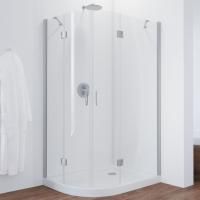 Душевой уголок Vegas Glass AFS-F 120*90 07 01 R профиль матовый хром, стекло прозрачное