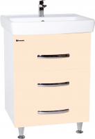 Тумба с раковиной Bellezza Рокко 60 напольная, бежевая