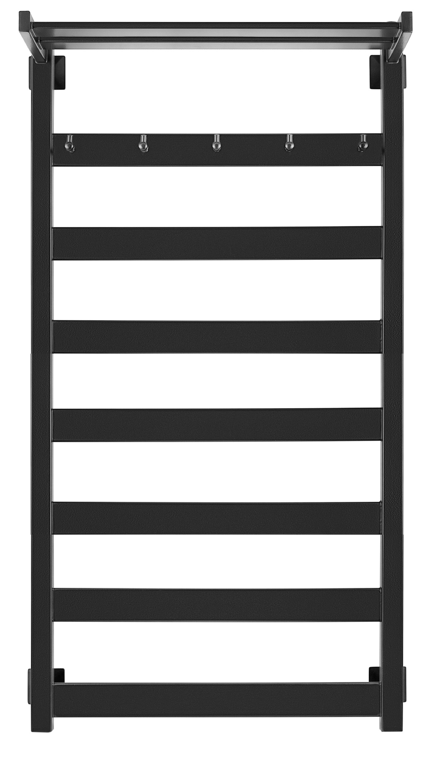 Полотенцесушитель электрический Secado Комано 1 КСП 120/50 L, черный матовый