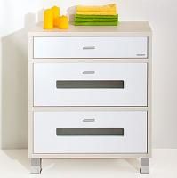 Тумба Бриклаер Бали 71 светлая лиственница, белый глянец