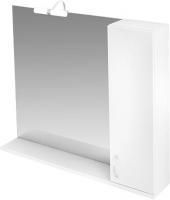 Зеркало-шкаф Triton Джуно 100 R с подсветкой, белый