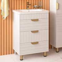 Тумба с раковиной Brevita Gloster 60 белая