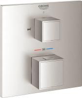 Смеситель для ванны Grohe Grohtherm Cube 24155DC0 суперсталь, термостат