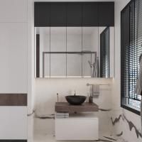 Мебель для ванной VitrA Ольборг 80: столешница 80, без отверстий, дуб карпентер + тумба 80