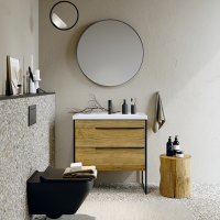 Мебель для ванной Aqwella Fargo 80 дуб балтийский