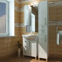 Мебель для ванной Triton Кристи 55 L, 3 ящика, белая