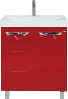 Тумба под раковину Misty Петра 65 красная эмаль