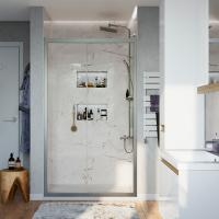 Душевая дверь в нишу Stworki Стокгольм DE019D2160200 160 см профиль хром матовый