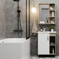 Мебель для ванной Onika Тимбер 60.01 белая, дуб сонома