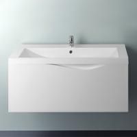 Тумба с раковиной 1MarKa Этюд 100П белый глянец