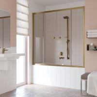 Шторка на ванну Vegas Glass Z2V 150 05 05 профиль бронза, стекло бронза