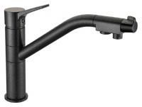 Смеситель для кухни Zorg Clean Water ZR 401 KF черный металлик