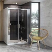 Душевая дверь в нишу Ravak 10DP4-130 Transparent, профиль хром