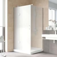 Душевой уголок Vegas Glass AFP-Fis Lux 120*90 07 10 L профиль матовый хром, стекло сатин