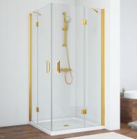 Душевой уголок Vegas Glass AFA 100 09 01 профиль золото, стекло прозрачное