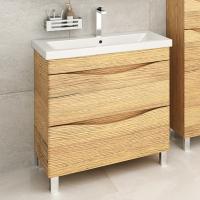 Тумба с раковиной Emmy Дакота 70 рустик соломенный