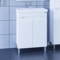 Тумба с раковиной СанТа Лондон 60 напольная, 2 дверцы