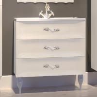 Тумба с раковиной Marka One Lumier 75Н white