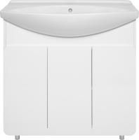 Тумба с раковиной Misty Чегет 85 напольная, белая