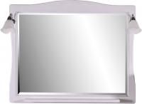 Зеркало ASB-Woodline Модена 105 белое, патина серебро