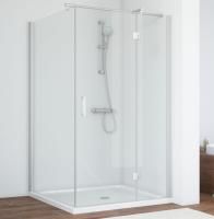 Душевой уголок Vegas Glass AFP-Fis 110 07 01 R профиль матовый хром, стекло прозрачное