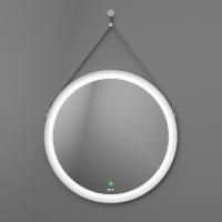 Зеркало Owl 1975 Viken 65, с подсветкой, белый ремень